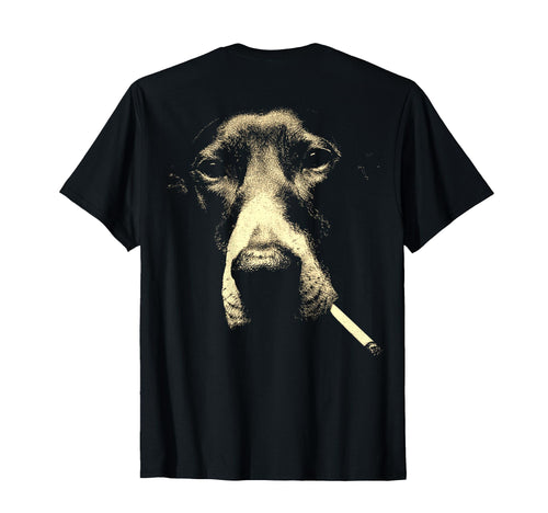 Great Dane Smoking Cigarette Grunge T-Shirt - Novelty Apparel for Adults - T-Shirt, Sweatshirt, Hoodie