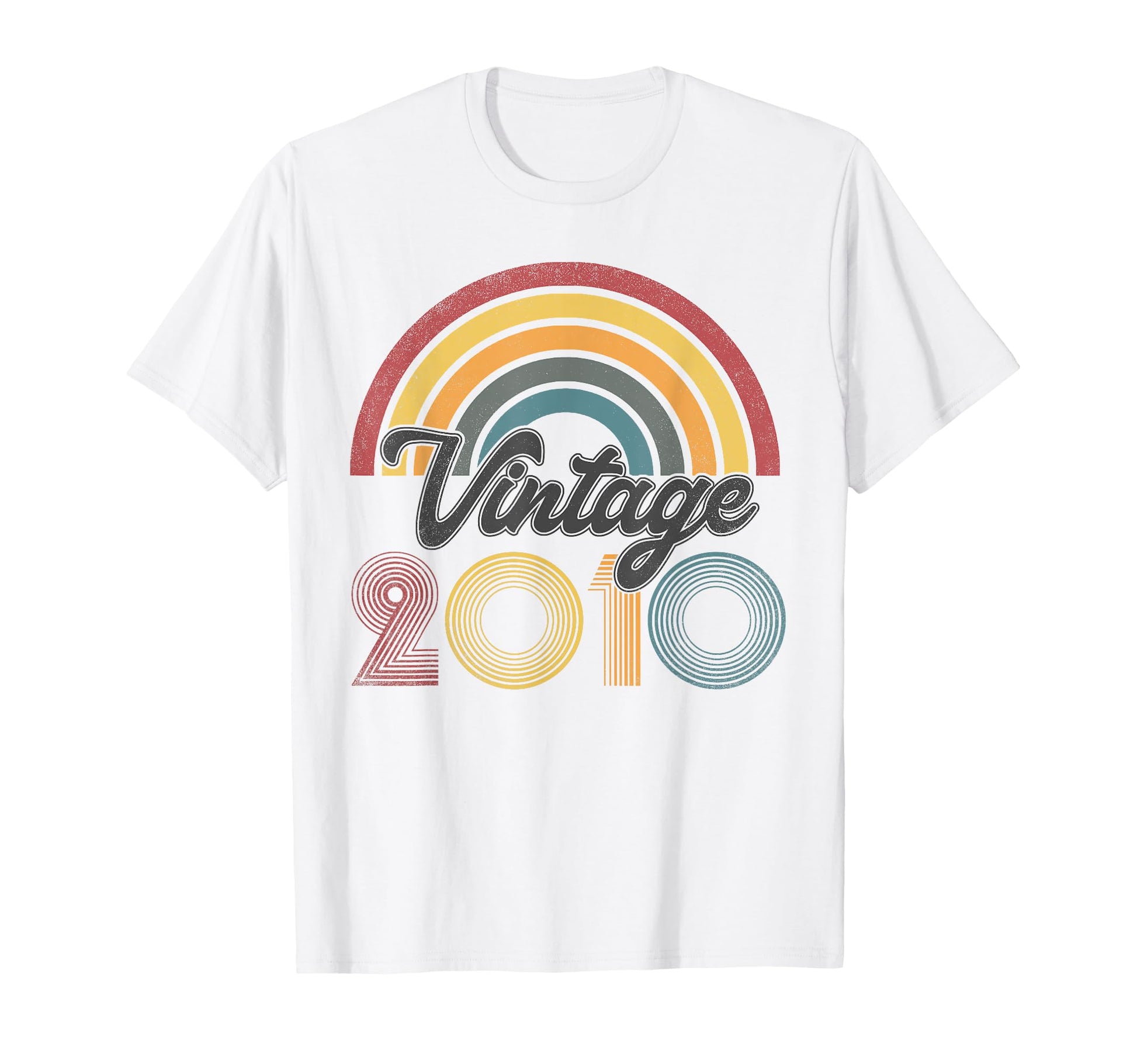 14Th Birthday Gifts 2010 Rainbow T-Shirt - Custom Art Print for Adults - T-Shirt, Sweatshirt, Hoodie
