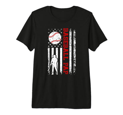 Mens Baseball Pap Grandpa Us Flag Pap T-Shirt - Streetwear Style Unisex - T-Shirt, Sweatshirt, Hoodie