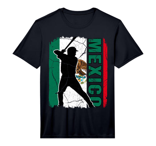 Mexican Baseball Player Mexico Flag T-Shirt - Novelty Apparel Unisex - T-Shirt, Sweatshirt, Hoodie