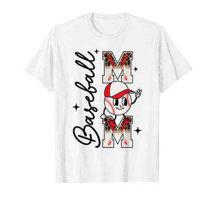 Baseball Mom Mama Baseball Life Softball T-Shirt - Novelty Apparel Unisex - T-Shirt, Sweatshirt, Hoodie