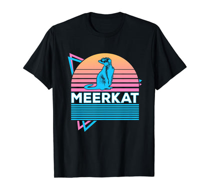 Meerkat Vaporwave Aesthetic T-Shirt - Aesthetic Graphic Men Women - T-Shirt, Sweatshirt, Hoodie