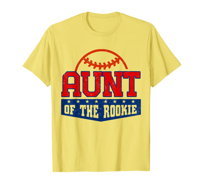 Aunt Rookie Baseball 1St Birthday T-Shirt - Novelty Apparel Men Women - T-Shirt, Sweatshirt, Hoodie