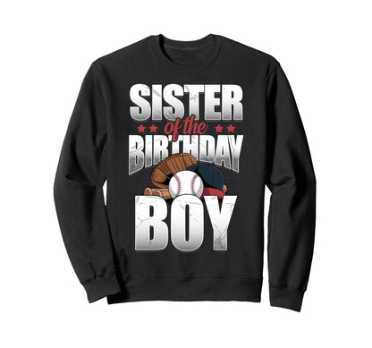 Sister Birthday Matching Baseball Sweatshirt - Aesthetic Graphic Men Women - T-Shirt, Sweatshirt, Hoodie