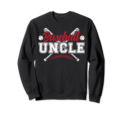 Baseball Uncle Baseball Player Sweatshirt - Aesthetic Graphic Men Women - T-Shirt, Sweatshirt, Hoodie