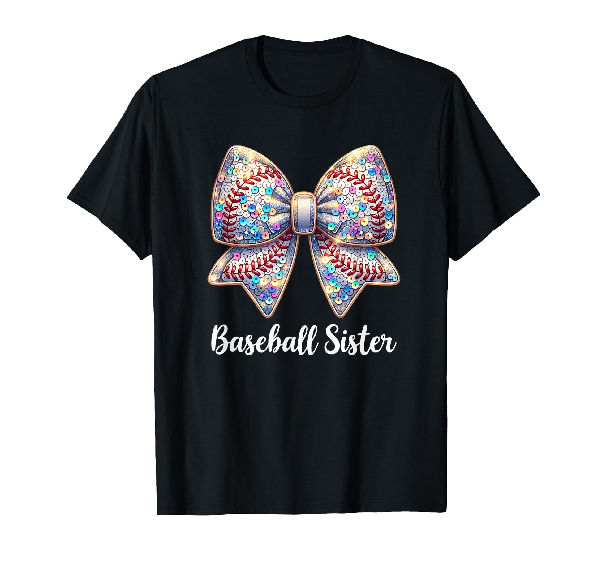 Baseball Sister Coquette Bow Cheer T-Shirt - Aesthetic Graphic Unisex - T-Shirt, Sweatshirt, Hoodie