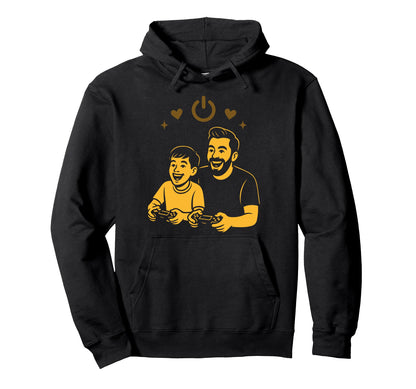 Father And Son Gaming Art Giftidea Gamer Dad Hoodie - Graphic Print Unisex - T-Shirt, Sweatshirt, Hoodie