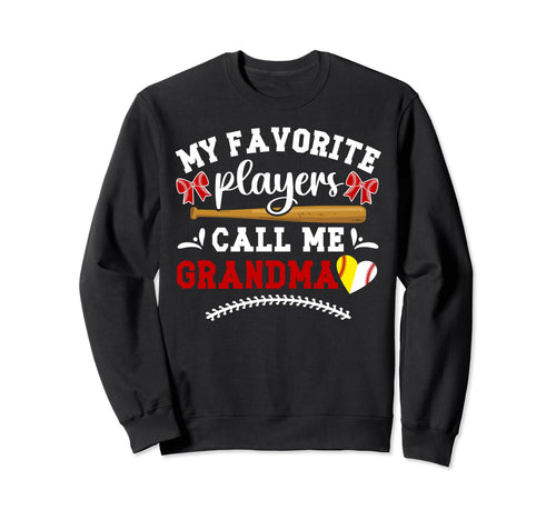 Favorite Players Call Me Grandma Sweatshirt - Minimalist Print for Adults - T-Shirt, Sweatshirt, Hoodie