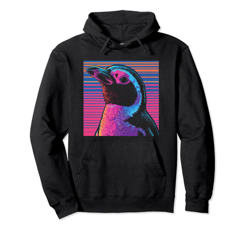 Penguin Vaporwave Aesthetic Synthwave 80S 90S Hoodie - Graphic Print Unisex - T-Shirt, Sweatshirt, Hoodie