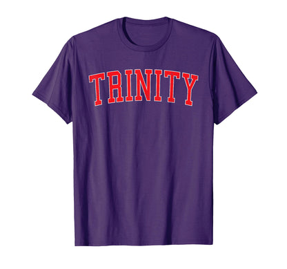 Trinity Fl Distressed Red Varsity T-Shirt - Minimalist Print for Adults - T-Shirt, Sweatshirt, Hoodie