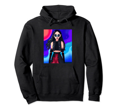 Goth Anime Goth 80S Hoodie - Custom Art Print for Adults - T-Shirt, Sweatshirt, Hoodie