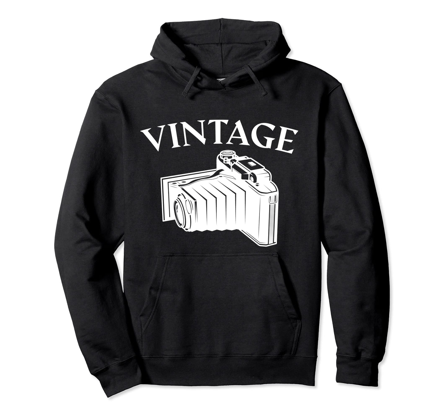 Photography Old Camera Photographer Hoodie - Minimalist Print for Adults - T-Shirt, Sweatshirt, Hoodie