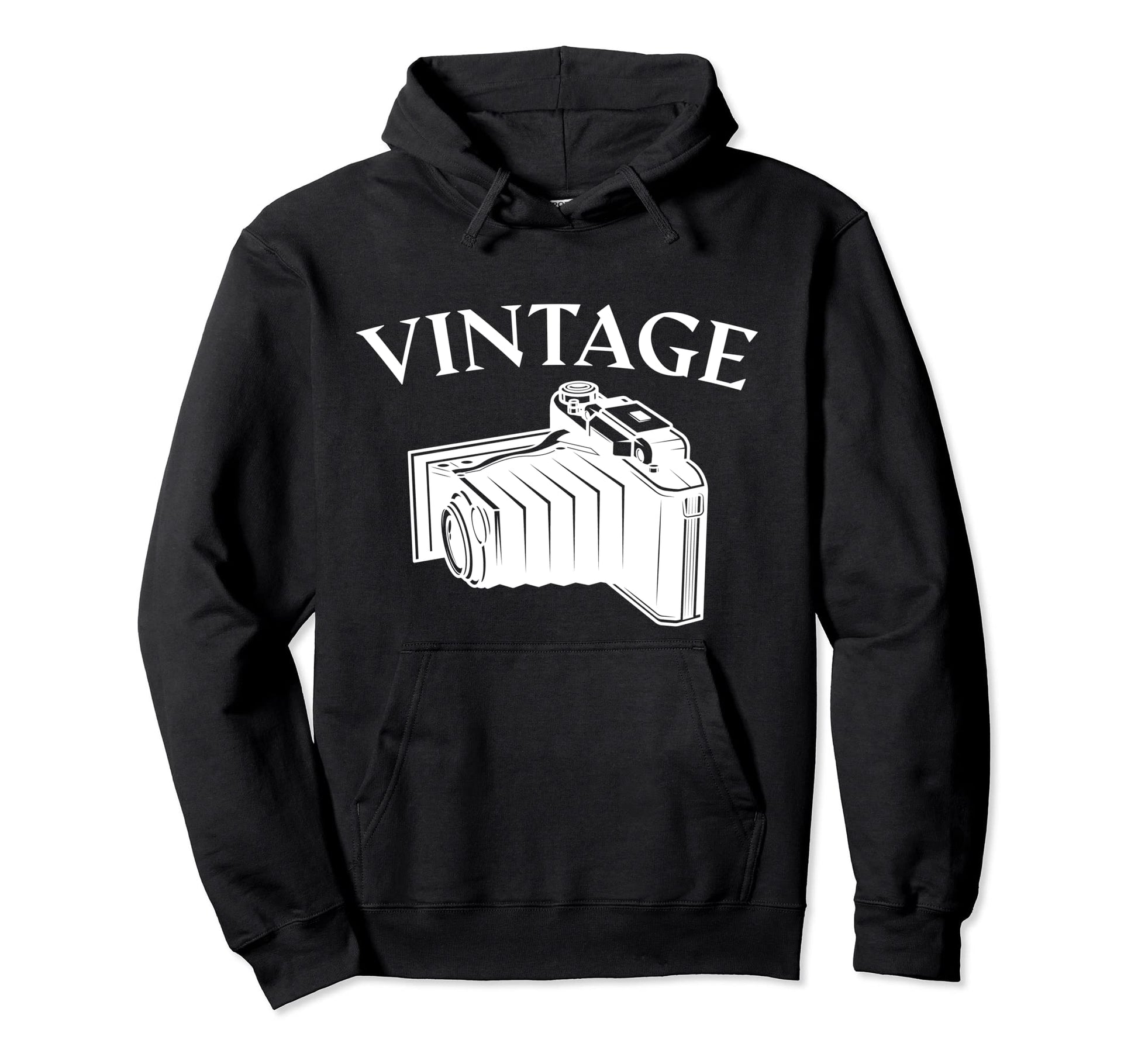 Photography Old Camera Photographer Hoodie - Minimalist Print for Adults - T-Shirt, Sweatshirt, Hoodie