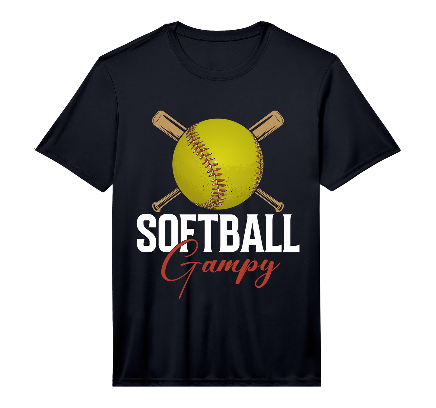 Mens Softball Gampy Fathers Day T-Shirt - Aesthetic Graphic Men Women - T-Shirt, Sweatshirt, Hoodie