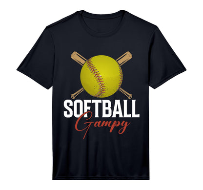 Mens Softball Gampy Fathers Day T-Shirt - Aesthetic Graphic Men Women - T-Shirt, Sweatshirt, Hoodie