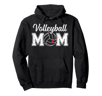 Volleyball Mom Game Day Vibes Mothers Hoodie - Unique Graphic Men Women - T-Shirt, Sweatshirt, Hoodie