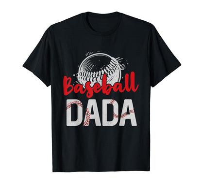 Baseball Dada Fathers Day Dad Grandpa T-Shirt - Aesthetic Graphic Unisex - T-Shirt, Sweatshirt, Hoodie