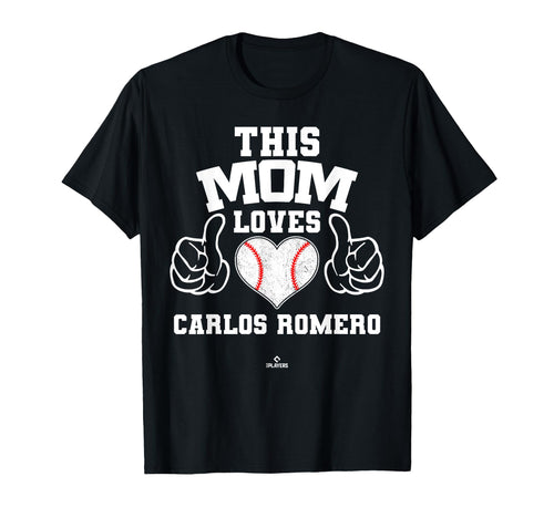 This Mom Loves Carlos Romero Prospect T-Shirt - Trendy Graphic for Adults - T-Shirt, Sweatshirt, Hoodie