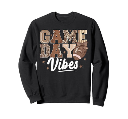 American Football Game Day Vibes Sweatshirt - Aesthetic Graphic for Adults - T-Shirt, Sweatshirt, Hoodie