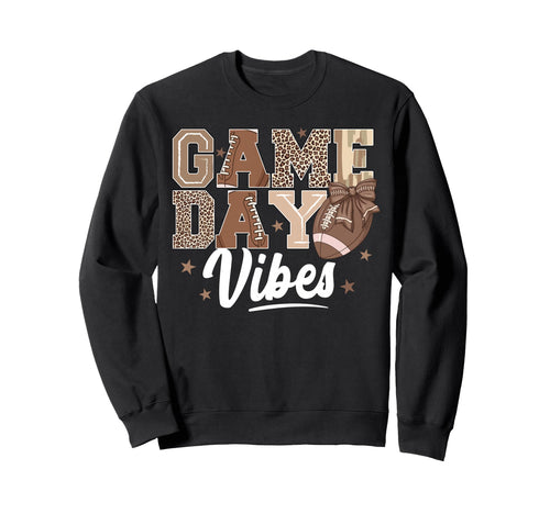 American Football Game Day Vibes Sweatshirt - Aesthetic Graphic for Adults - T-Shirt, Sweatshirt, Hoodie