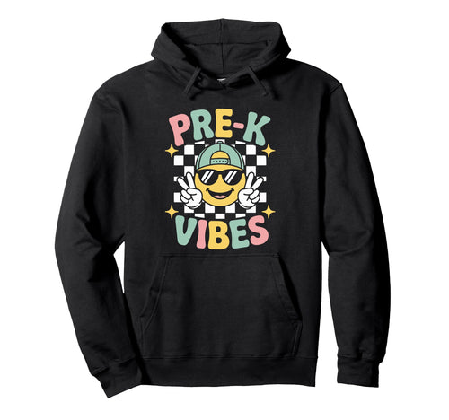 Pre K Vibes Prek Pre Kindergarten Teacher Hoodie - Minimalist Print Unisex - T-Shirt, Sweatshirt, Hoodie