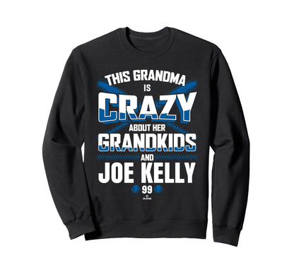 Grandma Crazy Joe Kelly Los Angeles Sweatshirt - Unique Graphic Unisex - T-Shirt, Sweatshirt, Hoodie
