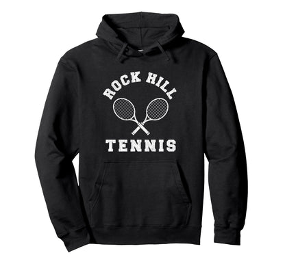 Rock Hill Tennis Team Distressed 90S Vibe Hoodie - Trendy Graphic Men Women - T-Shirt, Sweatshirt, Hoodie