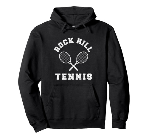 Rock Hill Tennis Team Distressed 90S Vibe Hoodie - Trendy Graphic Men Women - T-Shirt, Sweatshirt, Hoodie