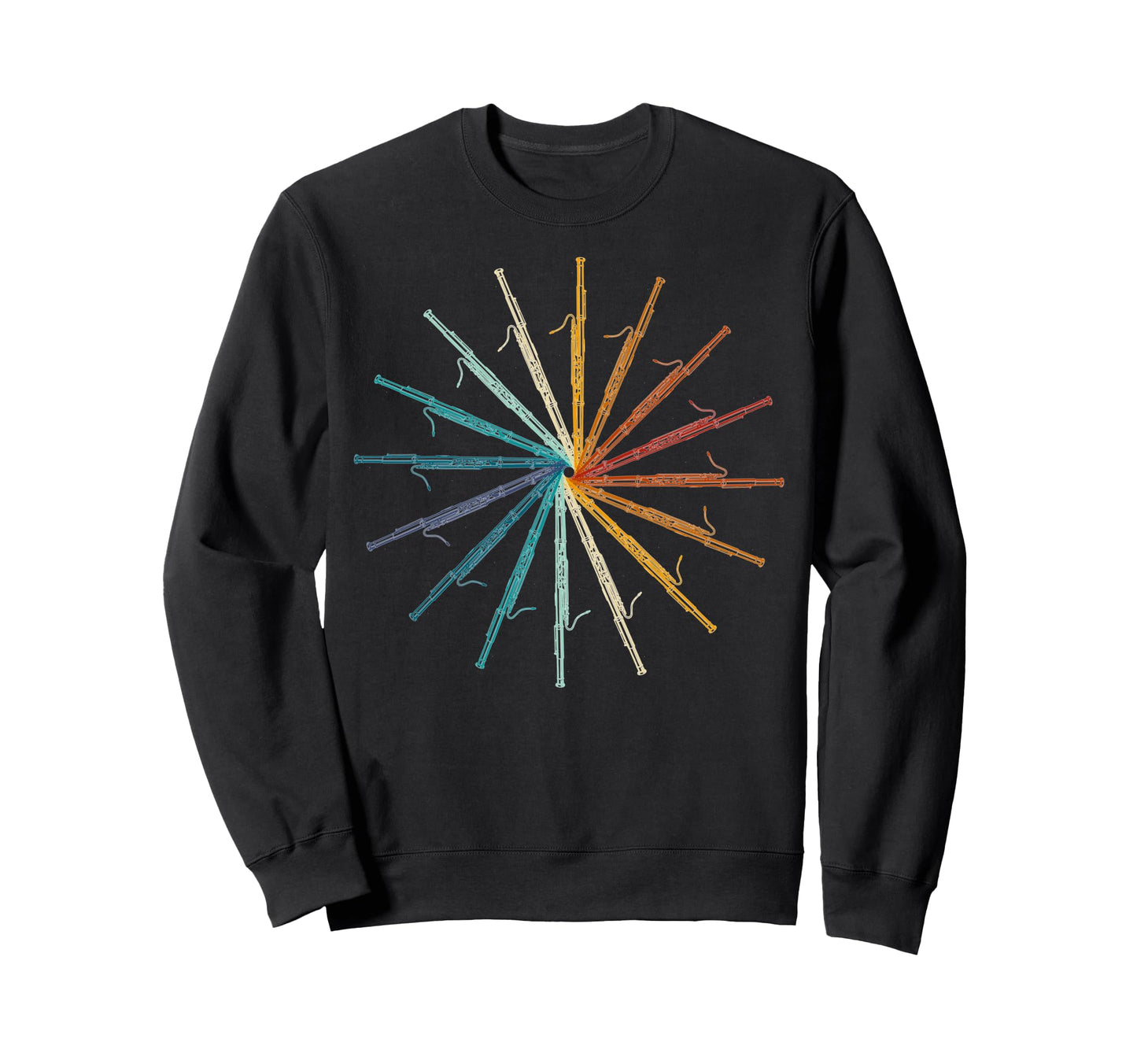Funny Bassoon Rainbow Bassoon Sweatshirt - Novelty Apparel Men Women - T-Shirt, Sweatshirt, Hoodie