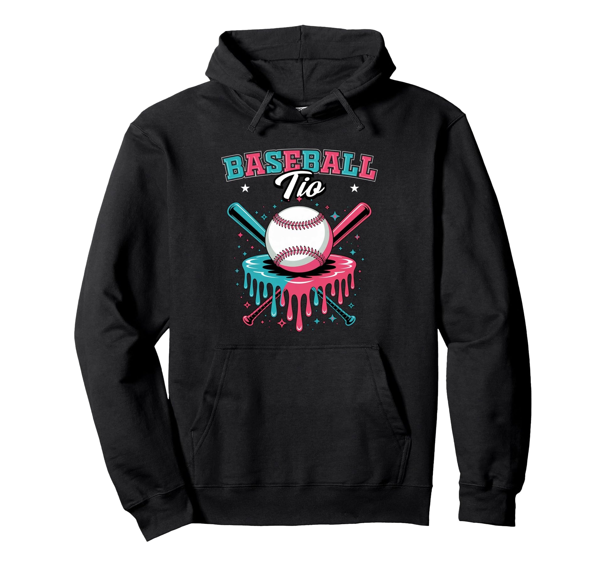 Baseball Tio Drip Ice Cream Dripping Hoodie - Custom Art Print Men Women - T-Shirt, Sweatshirt, Hoodie