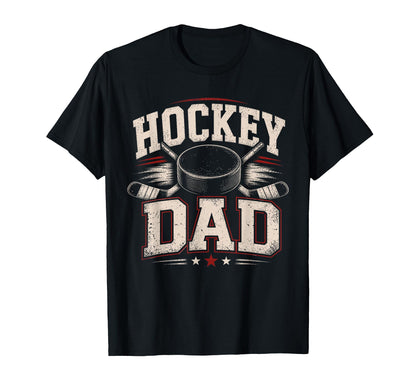 Hockey Dad Sports Dad T-Shirt - Custom Art Print Unisex - T-Shirt, Sweatshirt, Hoodie