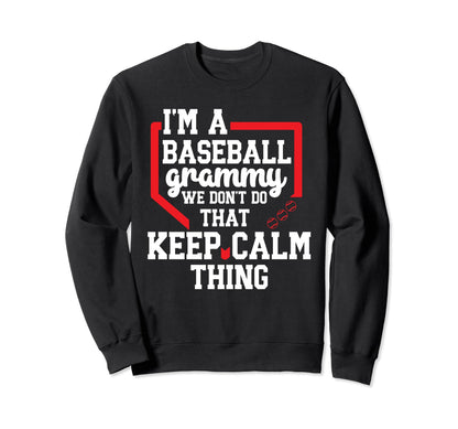 Im Baseball Grammy Grandma Grammy Sweatshirt - Aesthetic Graphic Men Women - T-Shirt, Sweatshirt, Hoodie