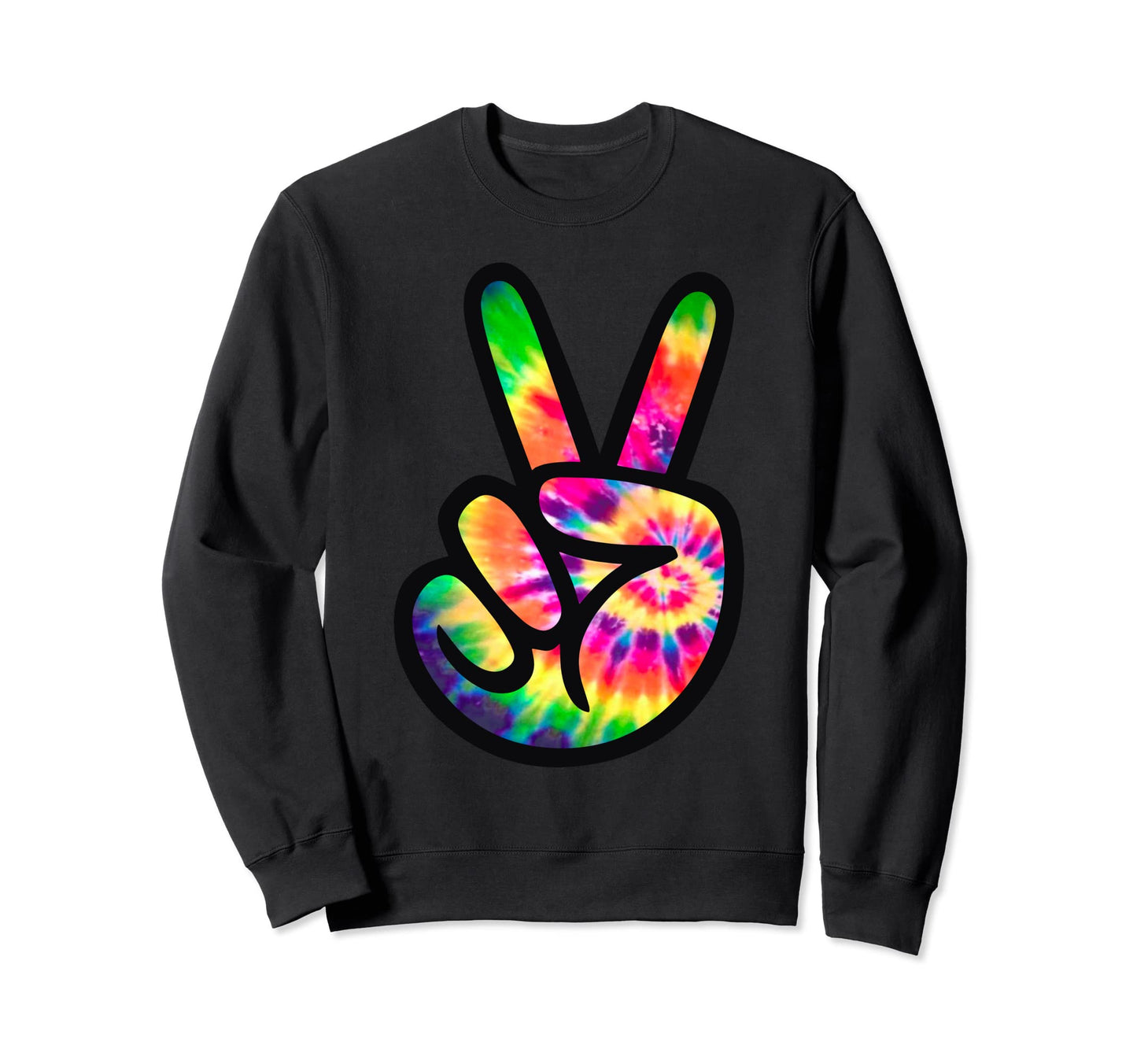 Tie Dye Peace Sign Costume Peace Sweatshirt - Casual Everyday Wear Unisex - T-Shirt, Sweatshirt, Hoodie