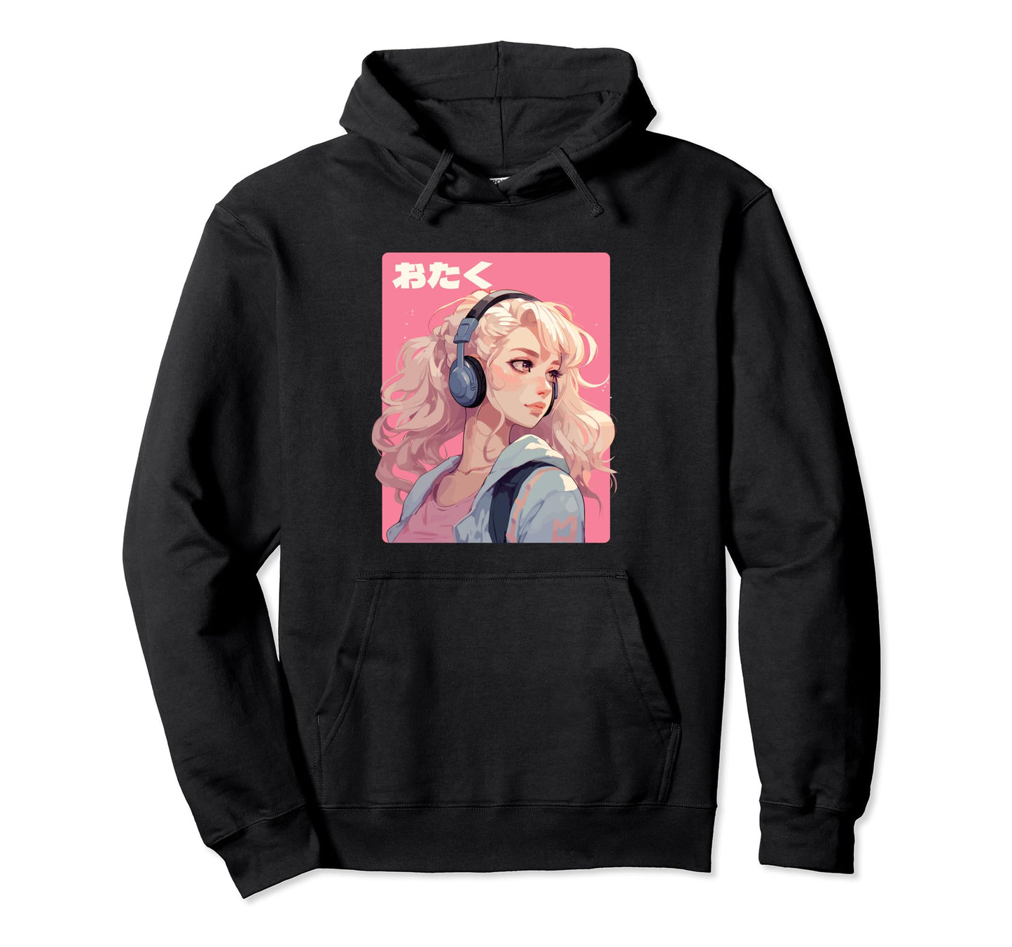 Otaku Anime Manga Japanese Vaporwave Hoodie - Graphic Print for Adults - T-Shirt, Sweatshirt, Hoodie