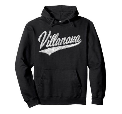 Villanova Pennsylvania Varsity Script Hoodie - Novelty Apparel Unisex - T-Shirt, Sweatshirt, Hoodie