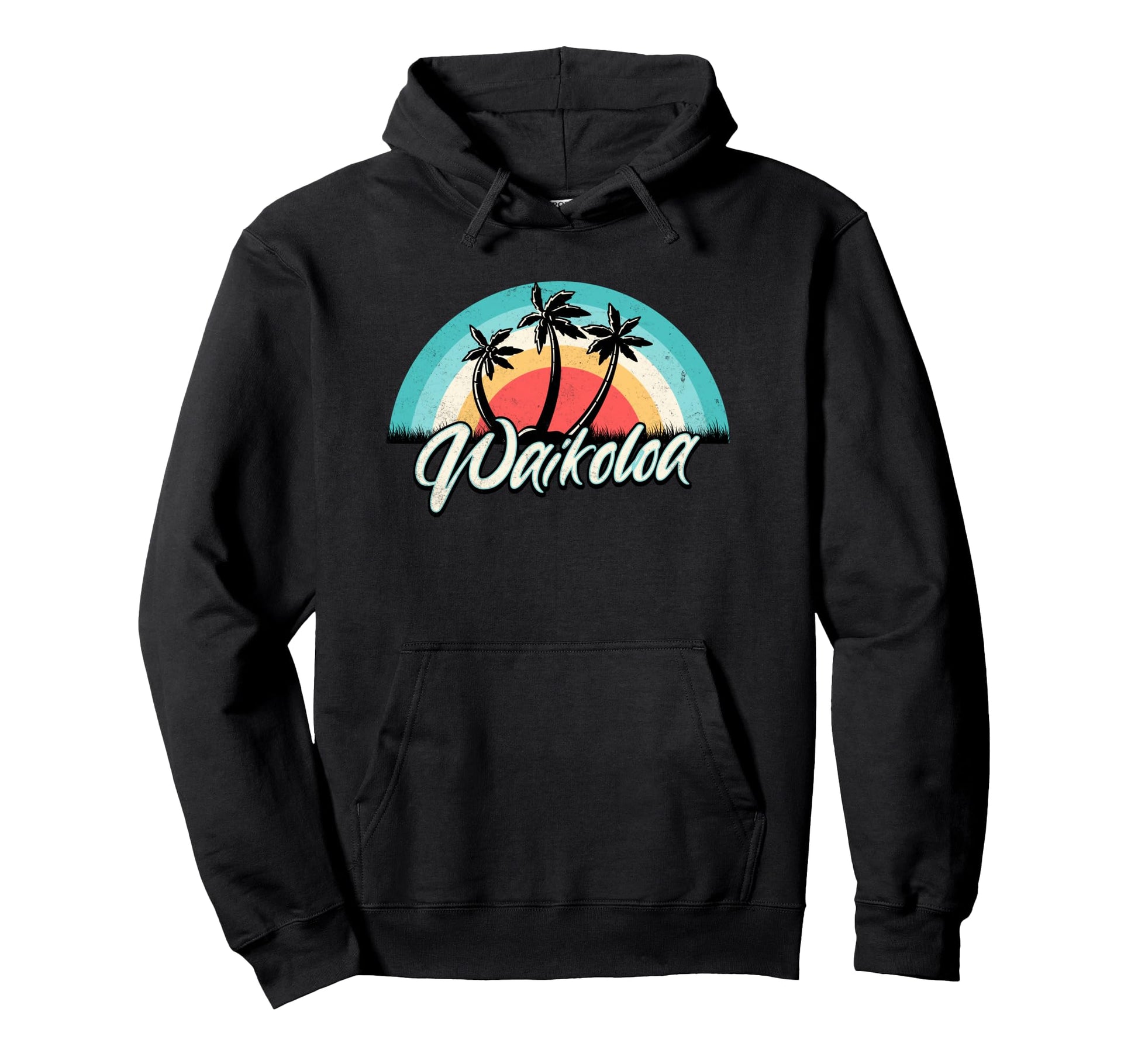 Matching Family Vacation Sunset Waikoloa Hoodie - Trendy Graphic Men Women - T-Shirt, Sweatshirt, Hoodie