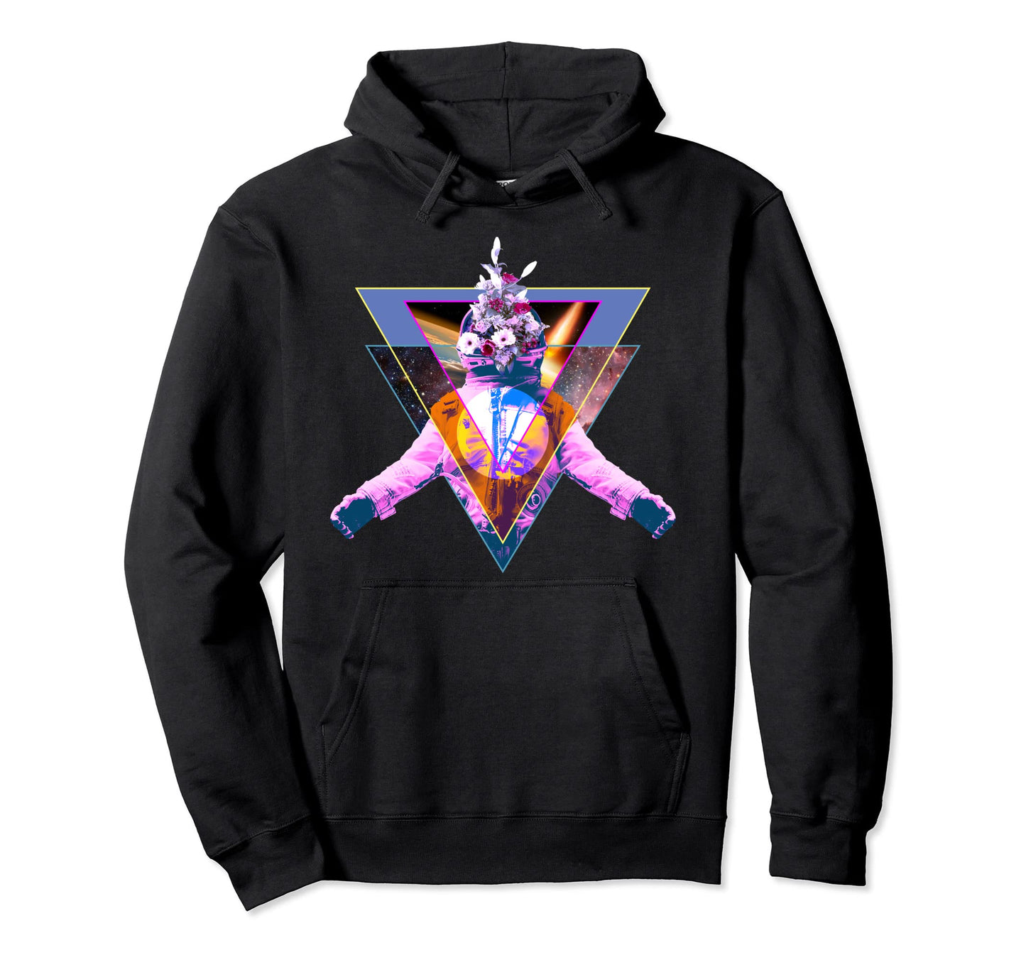Astronaut Vaporwave Aesthetic Helmet Hoodie - Aesthetic Graphic Unisex - T-Shirt, Sweatshirt, Hoodie
