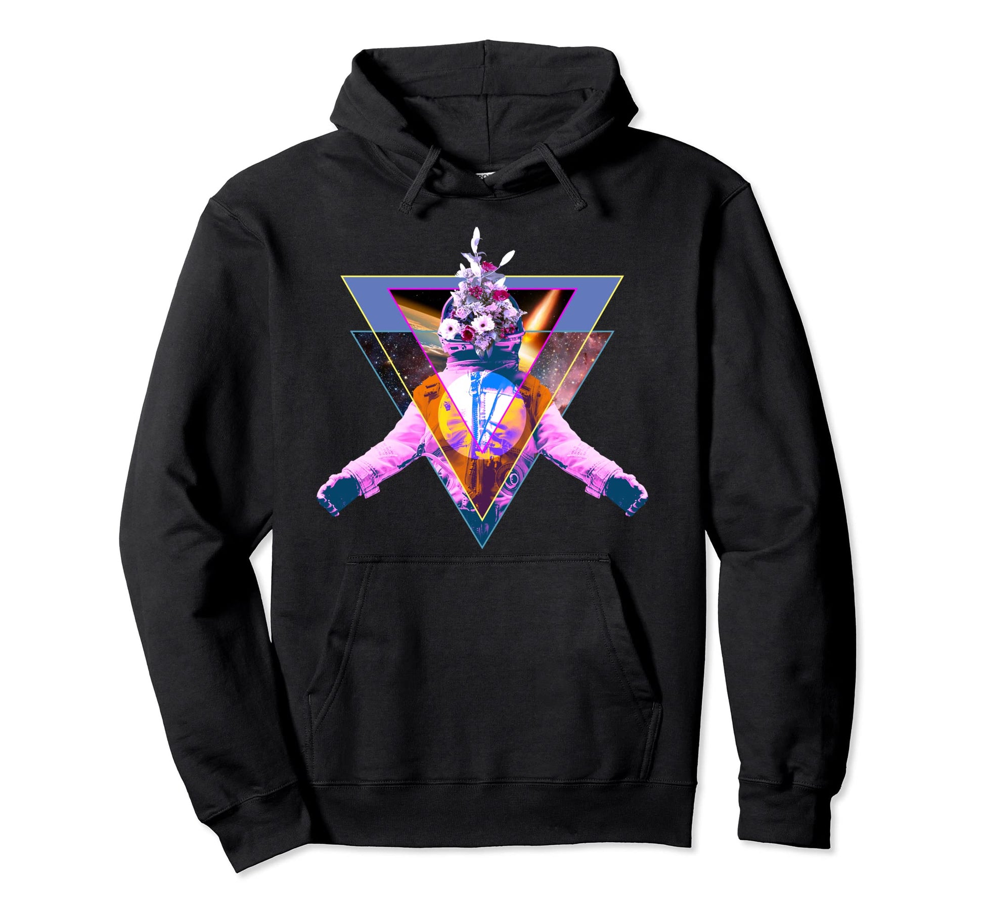 Astronaut Vaporwave Aesthetic Helmet Hoodie - Aesthetic Graphic Unisex - T-Shirt, Sweatshirt, Hoodie