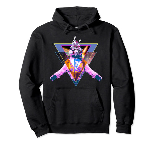 Astronaut Vaporwave Aesthetic Helmet Hoodie - Aesthetic Graphic Unisex - T-Shirt, Sweatshirt, Hoodie