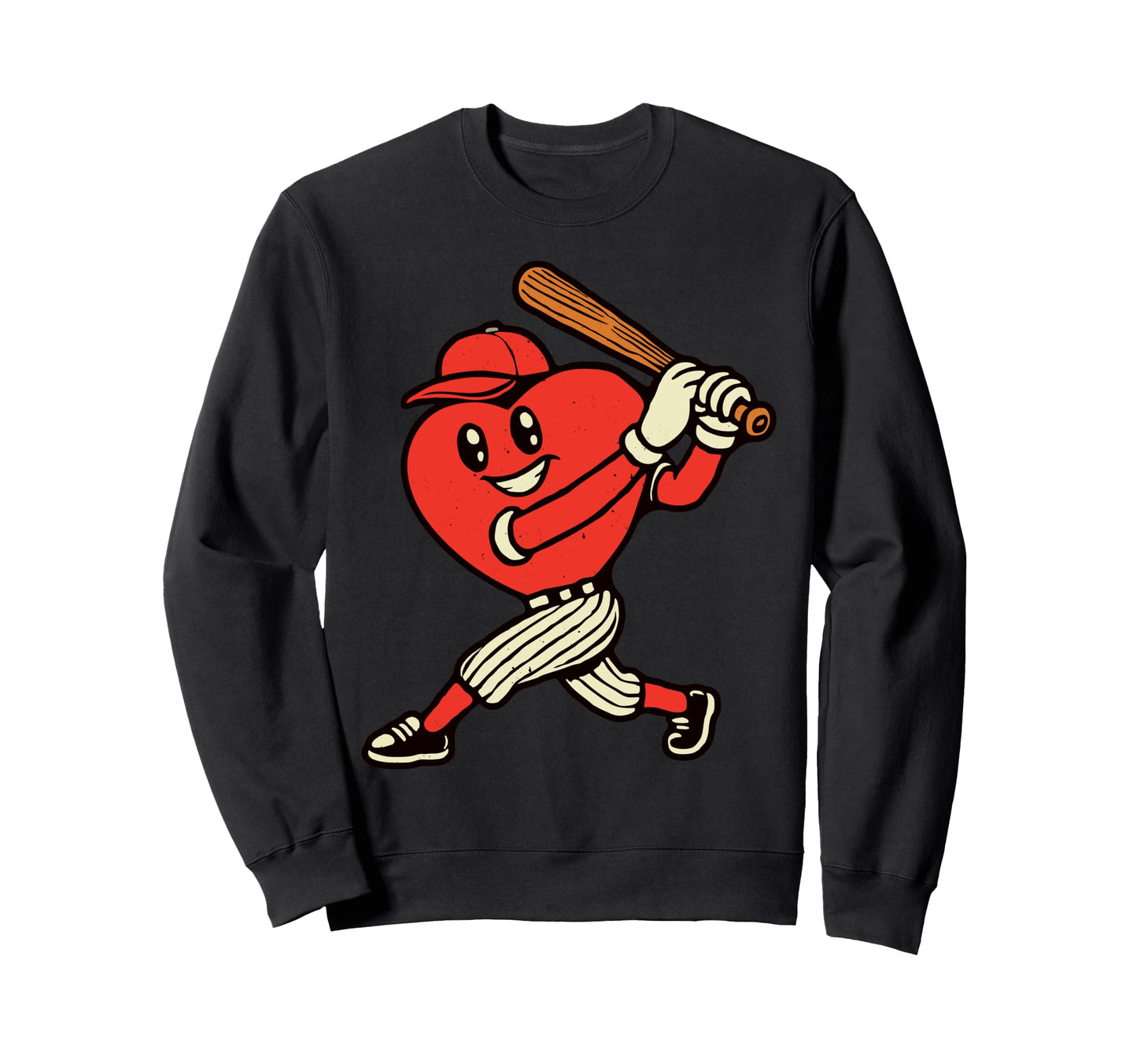 Valentines Day Heart Baseball Sweatshirt - Casual Everyday Wear for Adults - T-Shirt, Sweatshirt, Hoodie