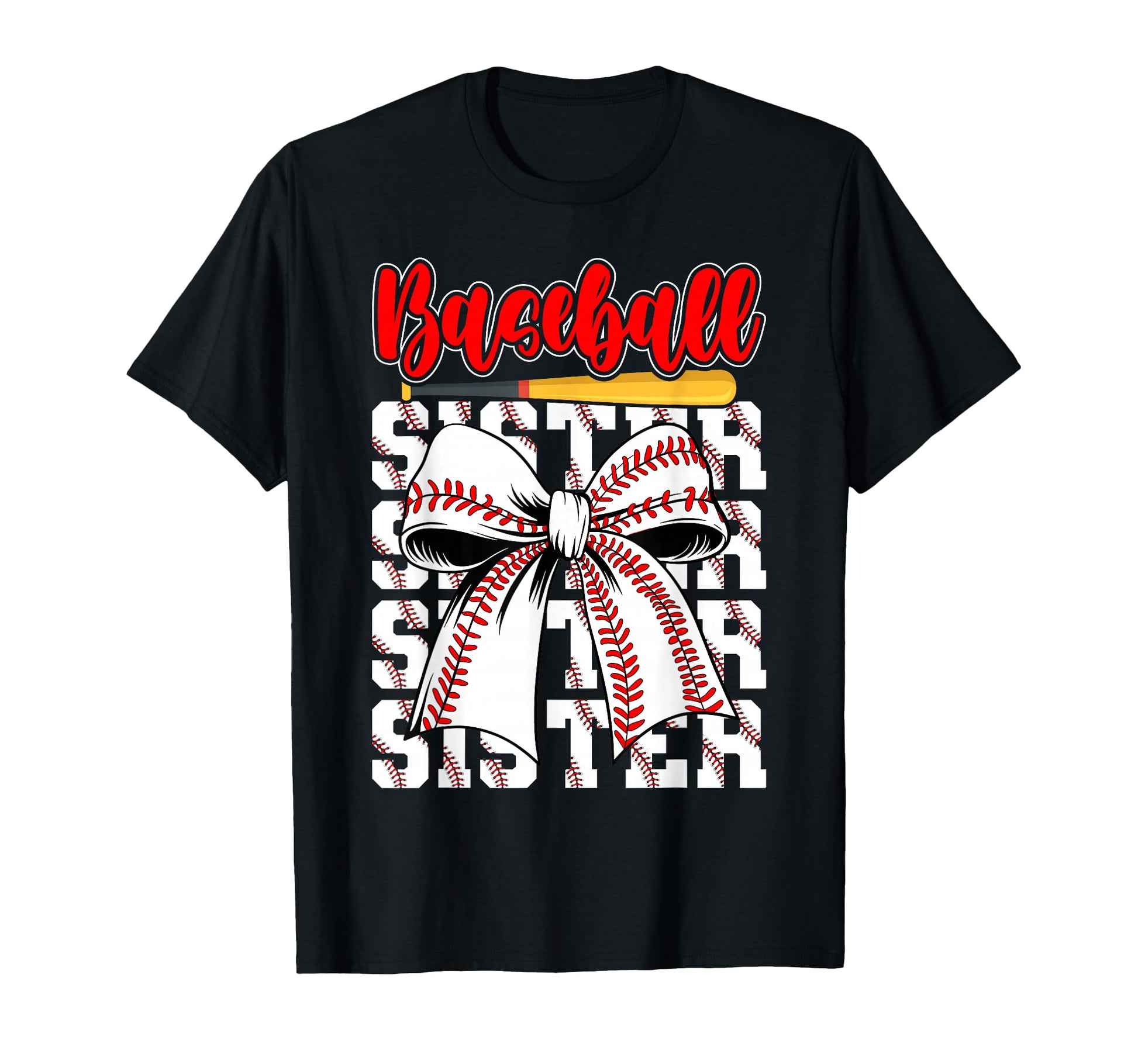 Baseball Sister Sport Lover Sister T-Shirt - Unique Graphic for Adults - T-Shirt, Sweatshirt, Hoodie