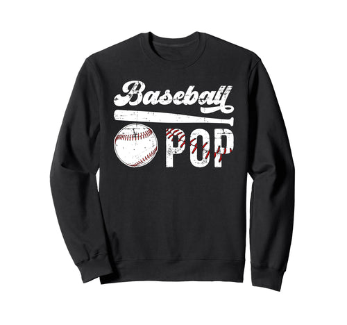 Baseball Pop Grandpa Pop Baseball Sweatshirt - Trendy Graphic Men Women - T-Shirt, Sweatshirt, Hoodie