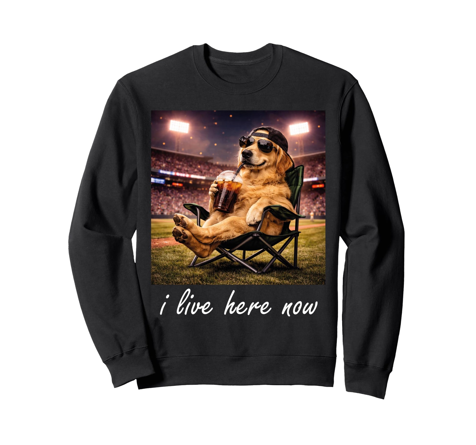 Funny Goose Ballfield Baseball Field Sweatshirt - Graphic Print for Adults - T-Shirt, Sweatshirt, Hoodie