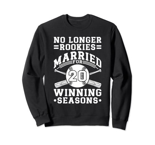 20Th Wedding Anniversary Baseball Sweatshirt - Trendy Graphic for Adults - T-Shirt, Sweatshirt, Hoodie