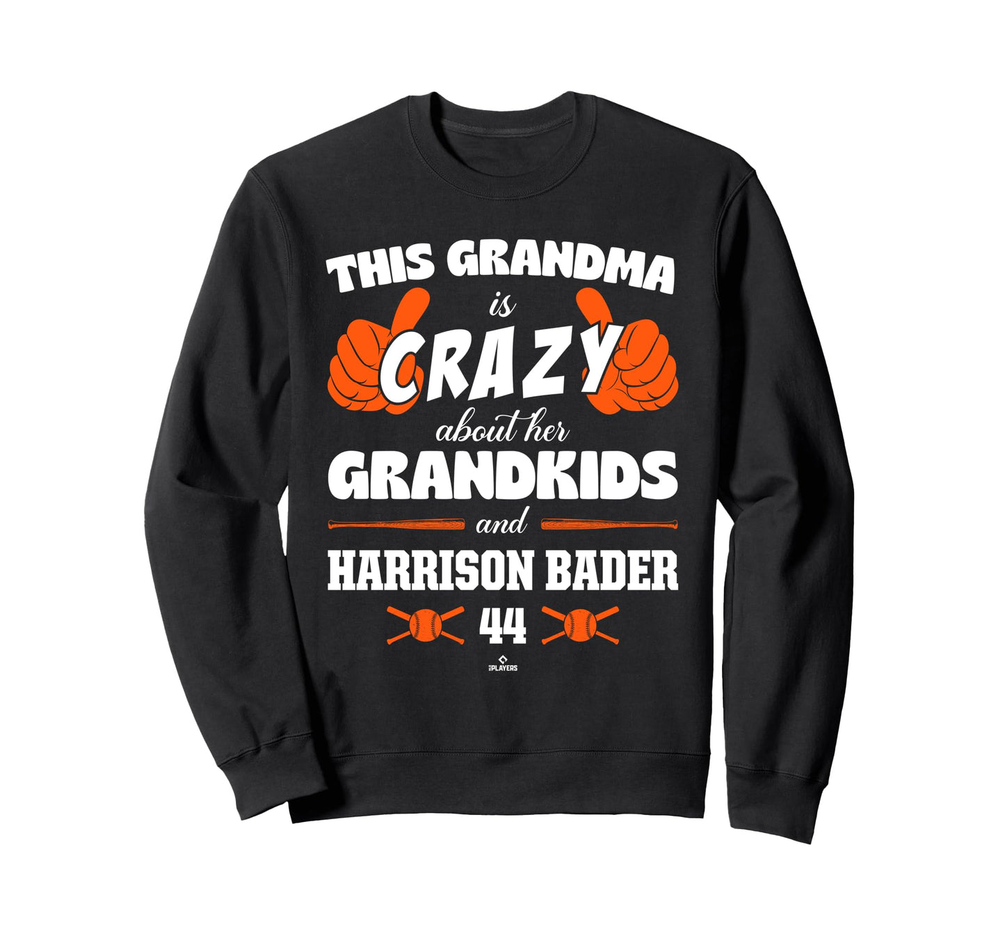 Grandma Crazy Harrison Bader New York Sweatshirt - Custom Art Print Unisex - T-Shirt, Sweatshirt, Hoodie