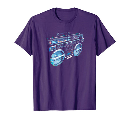 Ghetto Blaster Boom Box 80S 90S Hip Hip T-Shirt - Unique Graphic Men Women - T-Shirt, Sweatshirt, Hoodie