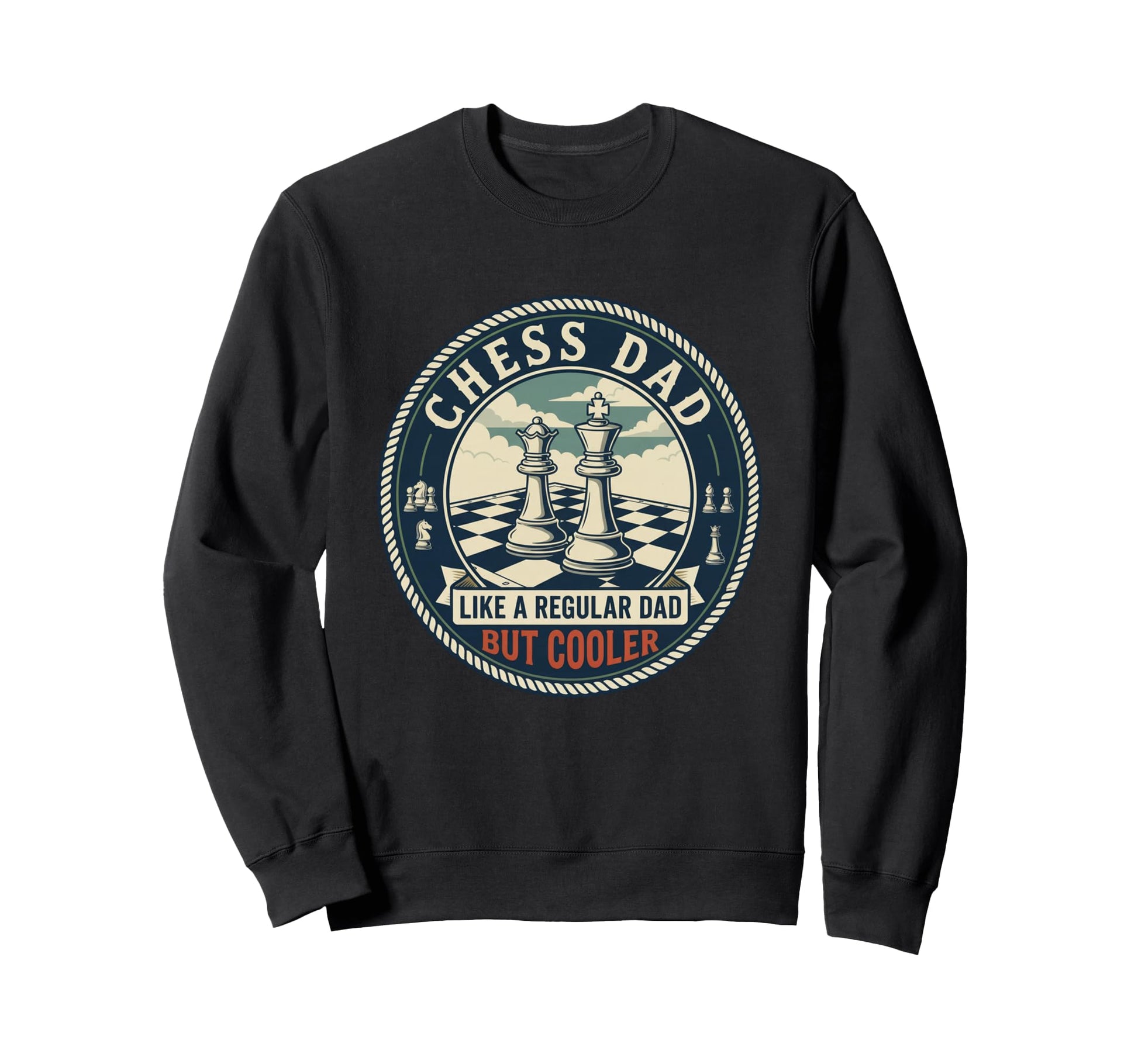 Chess Dad Player Strategy Sweatshirt - Casual Everyday Wear for Adults - T-Shirt, Sweatshirt, Hoodie
