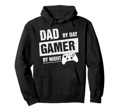 Dad Day Gamer Night Funny Gift Gaming Hoodie - Custom Art Print Unisex - T-Shirt, Sweatshirt, Hoodie