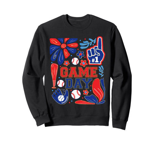 Game Day Baseball Life Softball Sweatshirt - Novelty Apparel for Adults - T-Shirt, Sweatshirt, Hoodie