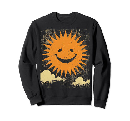 Sun Boho Groovy Sunshine Grunge 9 Sweatshirt - Minimalist Print Men Women - T-Shirt, Sweatshirt, Hoodie